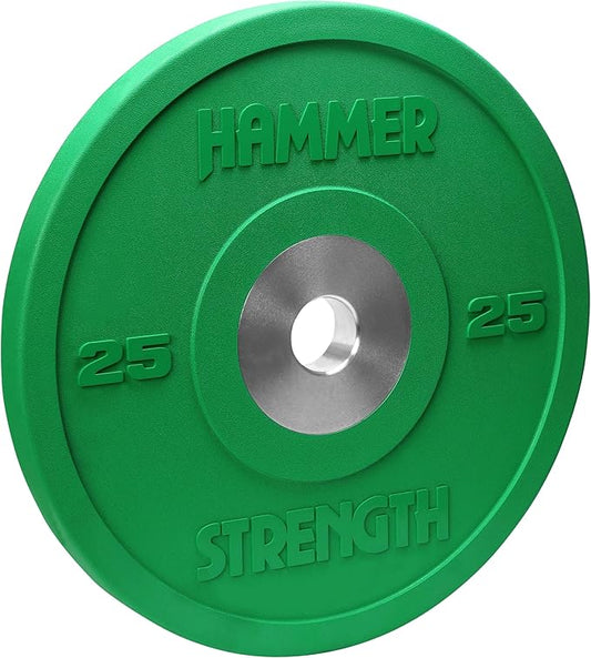 Hammer Strength 25Lb Green Premium Rubber Bumper Plate