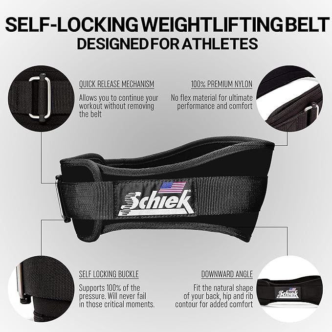 Schiek Sports Model 2006 Nylon 6" Weight Lifting