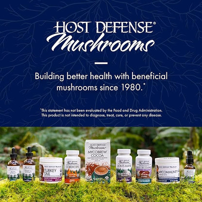 Host Defense MyCommunity Capsules - 17 Species Blend Mushroom Supplement for Immune Support - Herbal Aid with Lion's Mane, Reishi. Chaga, Cordyceps, Turkey Tail & More - 60 Capsules (30 Servings)*