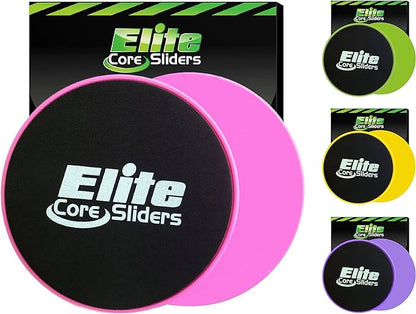 Elite Sportz Core Sliders for Working Out - 2 Compact,