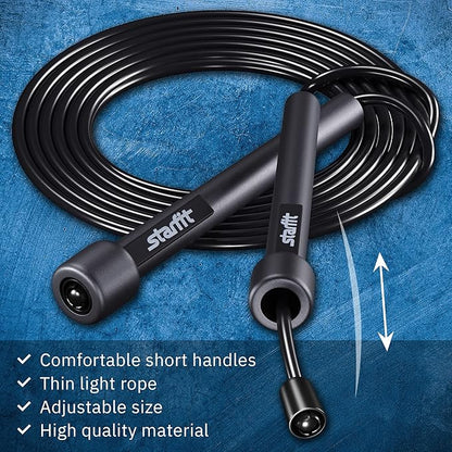 Lightweight Jump Rope for Fitness and Exercise, Adjustable Jump Ropes with Plastic Handles, Cardio and Endurance Training, Jumping Rope for Workout