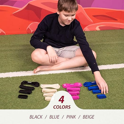 KARM Kids Knee Brace Strap - Osgood Schlatter Knee Brace Youth for Kids, Child - Patellar Tendon Support Patella Band for Pain, Sports, Basketball with 3 Length Adjustable Straps (Single, Pink)
