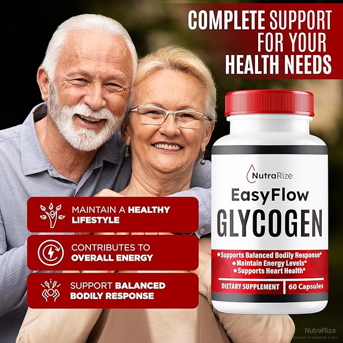 Easy Flow Glycogen, EasyFlow Glycogen Support Capsules, Easy Flow Glyco Optimizer, Official EasyFlow Glyco Optimiser Capsules, Easy Flow Detox Cleanse, Easy Flow Glycol (60 Capsules)