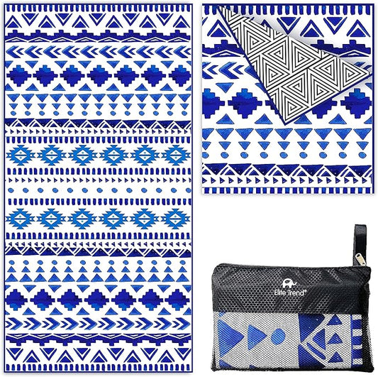 Elite Trend Microfiber Beach Towel - Extra Large 78x35 Inch