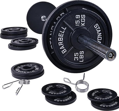 Signature Fitness Olympic 2-Inch Cast Iron Plate Weight