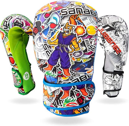 Sanabul Sticker Bomb Adult Boxing Gloves Kickboxing MMA training Punching Heavy Bag