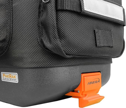 Ibera PakRak Quick-Release Mini Commuter Bike Trunk Bag and Seat-Post Bicycle Carrier Rack Combo
