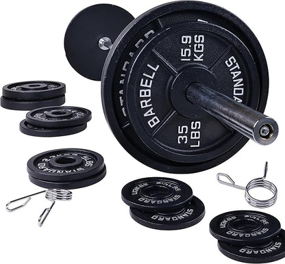 Signature Fitness Olympic Cast Iron Plate for Strength