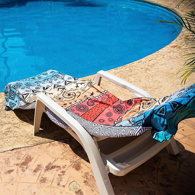 Elite Trend Microfiber Beach Towel - Extra Large 78x35 Inch