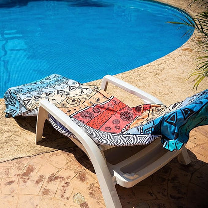Elite Trend Microfiber Beach Towel - Extra Large 78x35 Inch