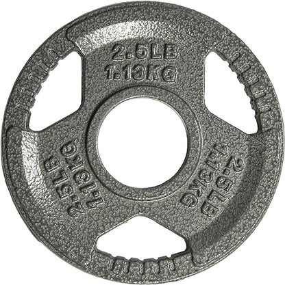 Yes4All Olympic Rubber Grip Plates for Barbell 2-Inch Weight