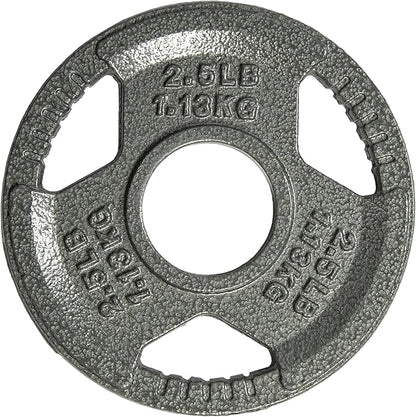Yes4All Olympic Rubber Grip Plates for Barbell 2-Inch Weight