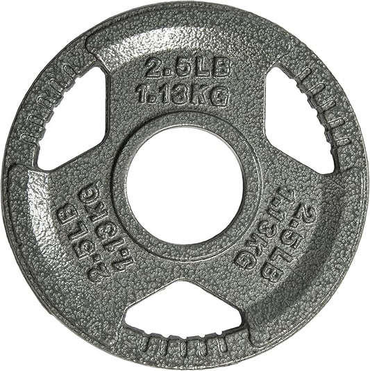Yes4All Olympic Rubber Grip Plates for Barbell 2-Inch Weight