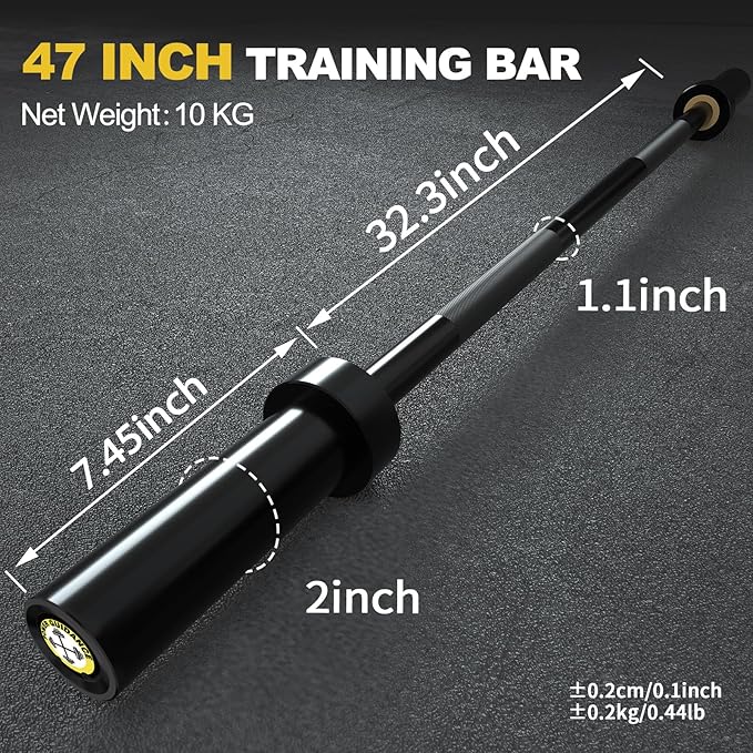 POWER GUIDANCE Chrome Olympic Barbell Bar 2 Inch 4ft/5ft/6ft