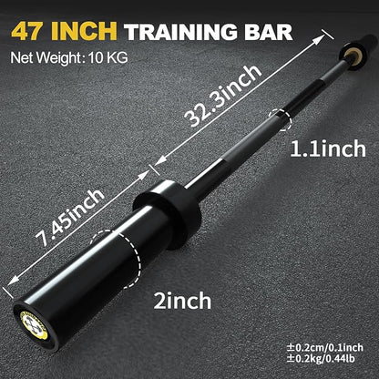 POWER GUIDANCE Chrome Olympic Barbell Bar 2 Inch 4ft/5ft/6ft