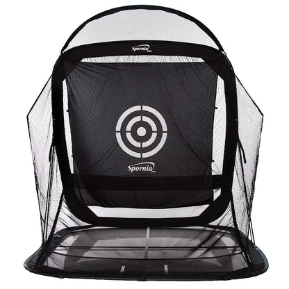 Spornia Spg-7 Golf Practice Net - Automatic Ball Return System w/Target Sheet, Two Side Barrier
