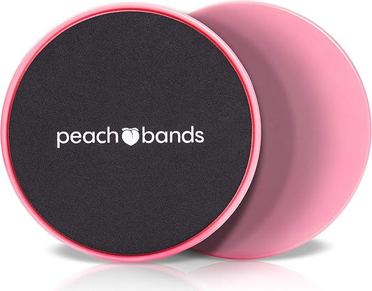 Peach Bands Core Sliders Fitness - Dual Sided