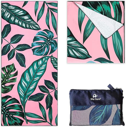Elite Trend Microfiber Beach Towel - Extra Large 78x35 Inch