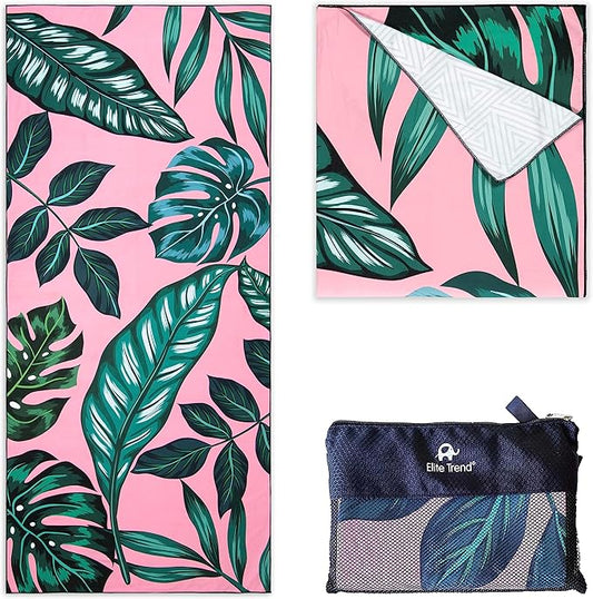 Elite Trend Microfiber Beach Towel - Extra Large 78x35 Inch