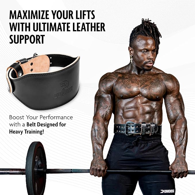 DMoose Weight Lifting Belt - Squat and Gym 7MM Premium