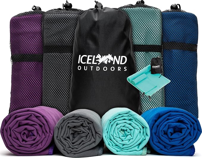Quick Dry Towel Travel Towel Fast Drying Lightweight 2 Pack