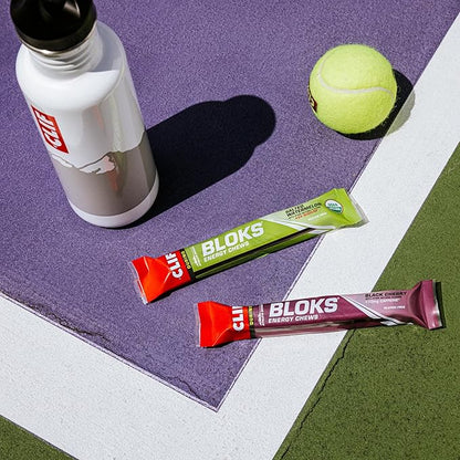 Clif Bloks Sours - Strawberry Lemonade Flavor with Caffeine - Energy Chews - Non-GMO - Plant Based - Fast Fuel for Cycling and Running - Quick Carbohydrates and Electrolytes - 2.12 oz. (18 Count)