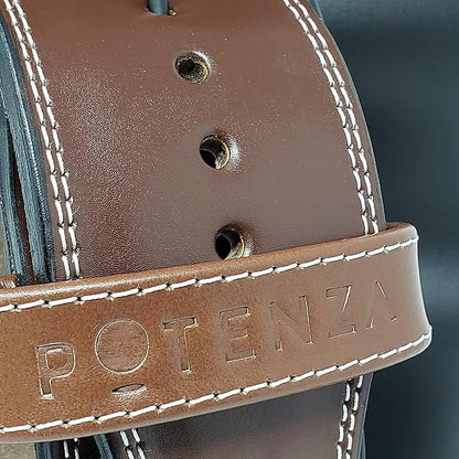 Potenza Fitness Classic Powerlifting Belt 4 inch 10 mm