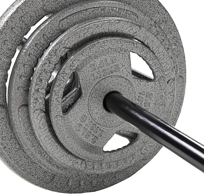 Barbell Standard Weightlifting Barbell 300-Pound Capacity
