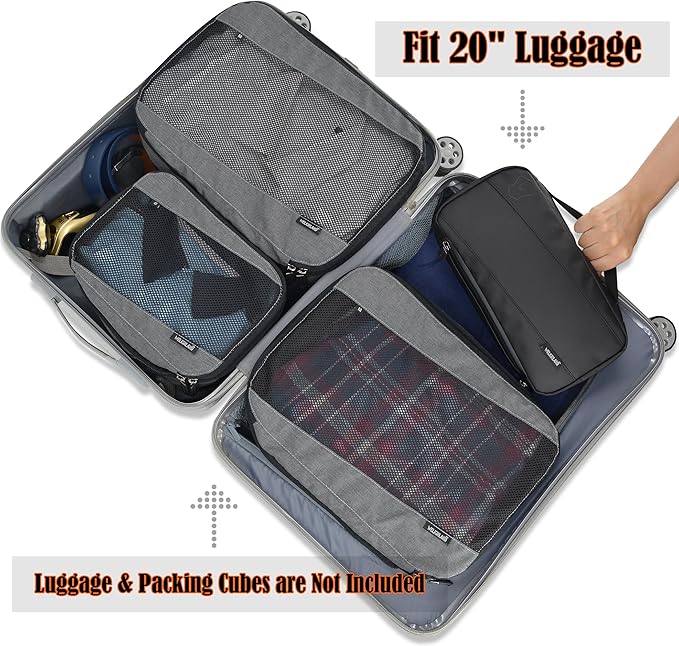 WELKINLAND 6-Pockets Toiletry bag, Shaving bag, Shower bags men, Mens bathroom bag, Hygiene bag men, Mens overnight bag toiletries, Mens toiletry bags traveling, Hanging toiletry bag men, Black