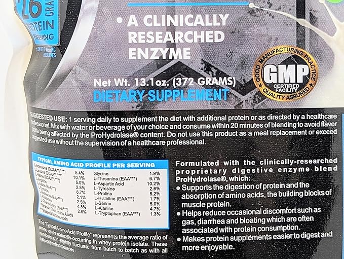 Whey-26 Advanced Whey Protein Powder Natural Vanilla Flavor with Prohydrolase