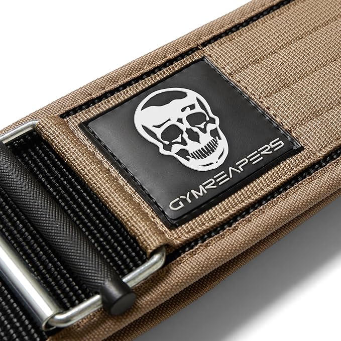 Gymreapers Quick Locking Weightlifting Belt for Bodybuilding 4 Inch