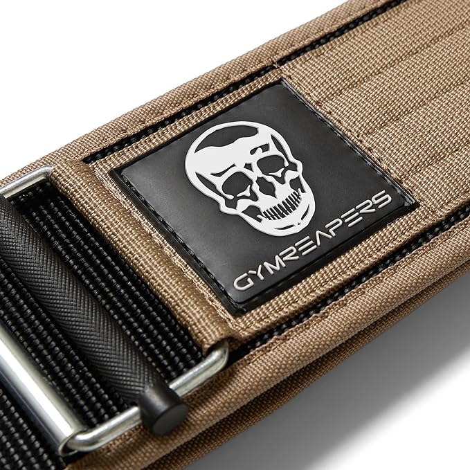 Gymreapers Quick Locking Weightlifting Belt for Bodybuilding 4 Inch