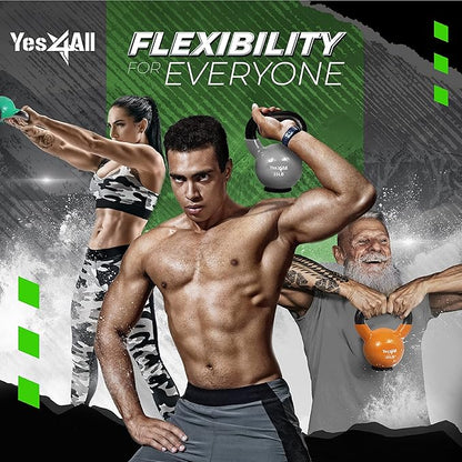 Yes4All Kettlebells Rubber Base (10-65 lbs)