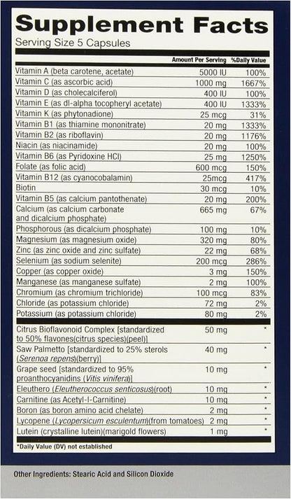 Evince Naturals Men's Daily Nutritional System, Multivitamin