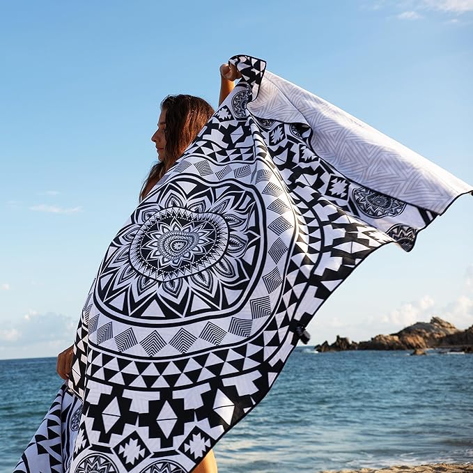 Elite Trend Microfiber Beach Towel - Extra Large 78x35 Inch