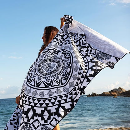 Elite Trend Microfiber Beach Towel - Extra Large 78x35 Inch