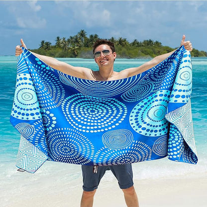Elite Trend Microfiber Beach Towel - Extra Large 78x35 Inch
