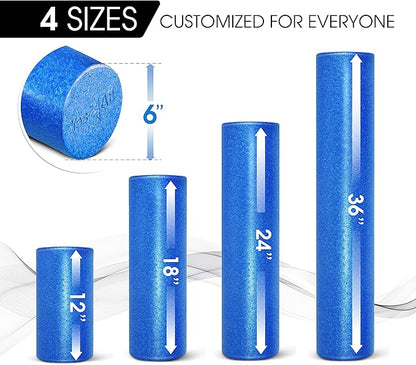 Yes4All High-Density Foam Roller for Back Pain Relief 12, 18, 18, 24, 24, 36 36 inch