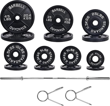 Signature Fitness Olympic Cast Iron Plate for Strength
