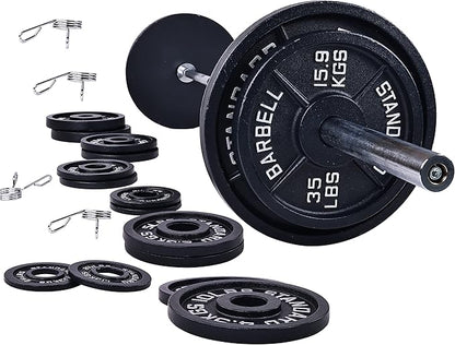 Signature Fitness Olympic Cast Iron Plate for Strength