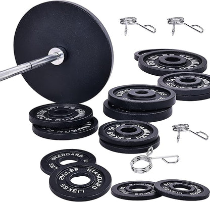 Signature Fitness Olympic Cast Iron Plate for Strength