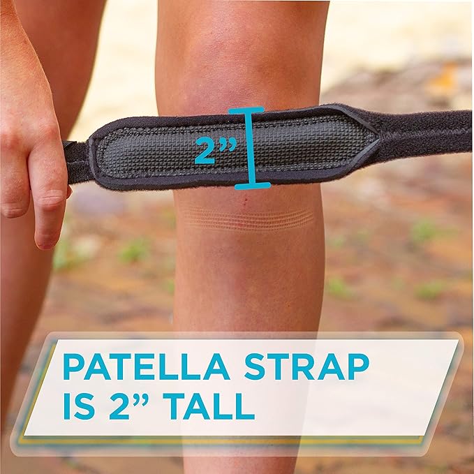 BraceAbility Kids Knee Band - Youth Patellar Tendon Support Strap Child Osgood Schlatter Brace for Jumpers Knee, Patella Tendonitis, Sports Wrap for Running, Soccer, Volleyball, Basketball (XS)