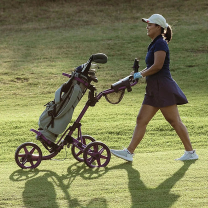 Clicgear Model 4.0 Golf Push Cart, 3-Wheel Foldable Walking Golf Cart