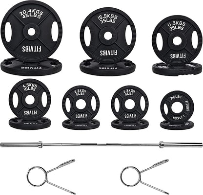 Signature Fitness Olympic Cast Iron Plate for Strength