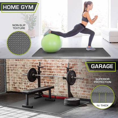 ProsourceFit Extra Thick Puzzle Exercise Mat 1 inch 24 Sq 6 Tiles