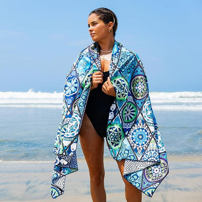 Elite Trend Microfiber Beach Towel - Extra Large 78x35 Inch