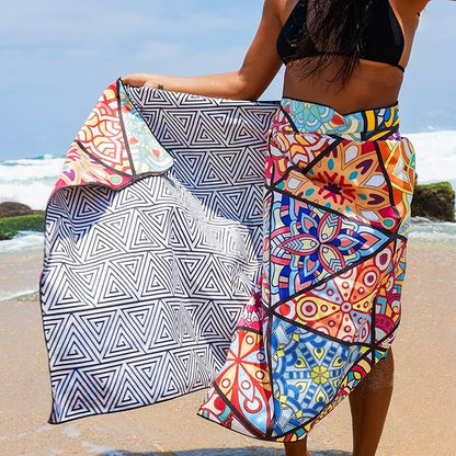 Elite Trend Microfiber Beach Towel - Extra Large 78x35 Inch