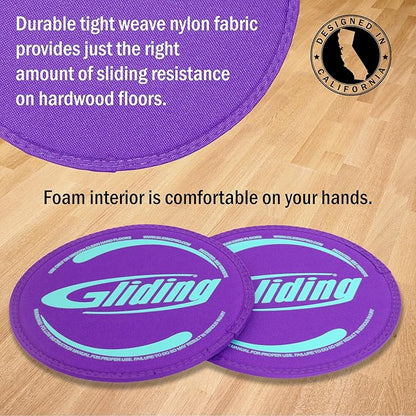 Gliding Discs for Working Out - Exercise Sliders 1 Pair, 4 Streaming