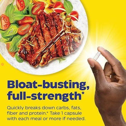 Enzymedica Digest Gold + ATPro Maximum Strength Digestive Enzymes | Prevents Bloating Gas & Indigestion, Natural Digestion Support, Multi Enzyme Amylase, Protease, Lipase & Lactase, 90 Capsules