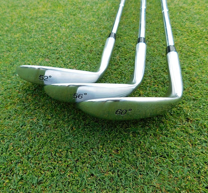 LAZRUS Premium Forged Golf Wedge Set for Men - 52, 56, 60 Degree Wedges + Milled Face for More Spin - Great Golf Gift